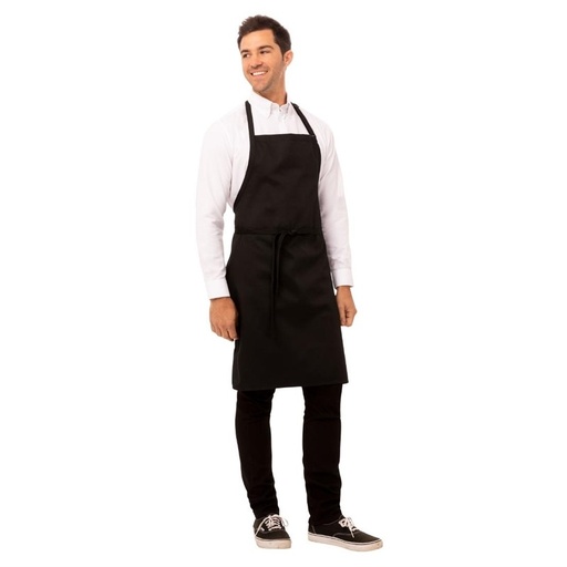 [A924] Tablier bavette Chef Works noir
